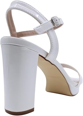 Berness Women Open Toe Ankle Strap Platform Chunky High Heeled Sandals